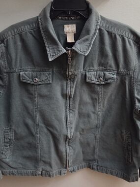 VintageGander Mountain Guid3 Series Womens XL Green Utility/Work Jacket